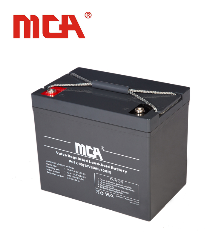 Wiederaufladbare 80ah Solarbatterie für System